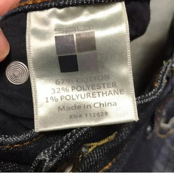 Salts Works Med Rise Dark Distressed crops, size 8 - Picture 4 of 6